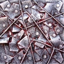 Imprigionati - Tecnica mista su tavola - 2007 - cm 20x20