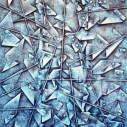 Imprigionati n.16 - Tecnica mista su tavola - 2007 - cm 61,5x50