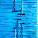 Legame infinito blu - Tecnica mista su tela - 2007 - cm 20x20